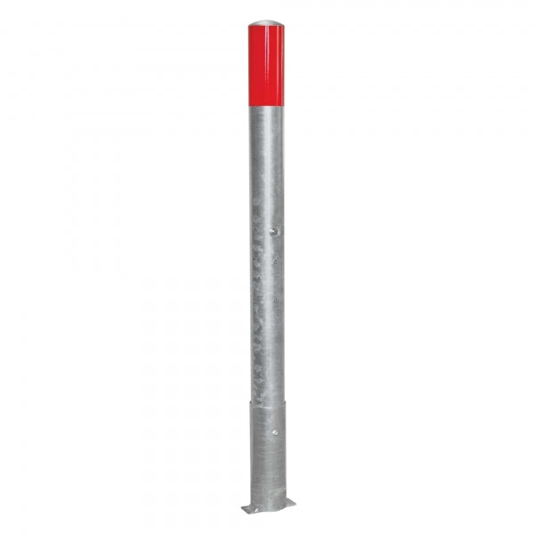 TRAFFIC-LINE Barrier Post | Heavy-Duty Steel Demarcation Bollard | Removable | Concrete In | Galvanised Finish