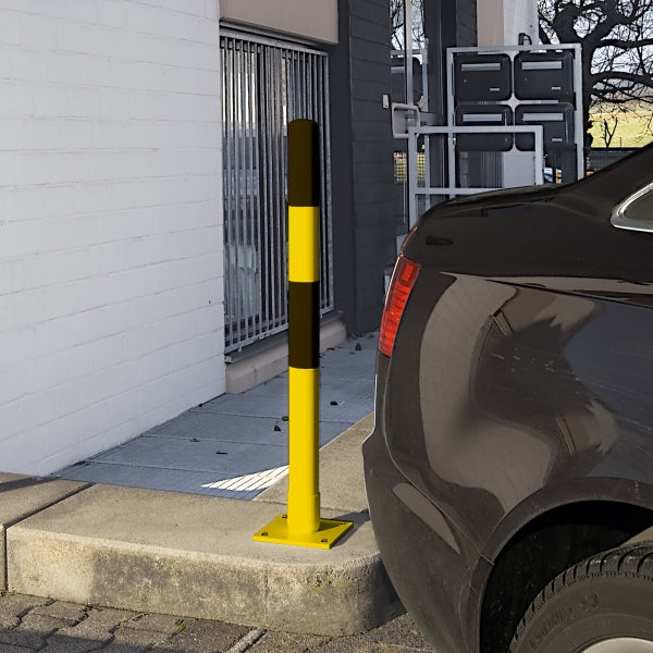 TRAFFIC-LINE Self-Righting Barrier Post | Impact-Absorbing Steel Demarcation Bollard | Surface Fix