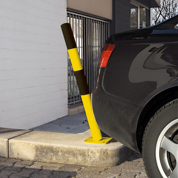 TRAFFIC-LINE Self-Righting Barrier Post | Impact-Absorbing Steel Demarcation Bollard | Surface Fix