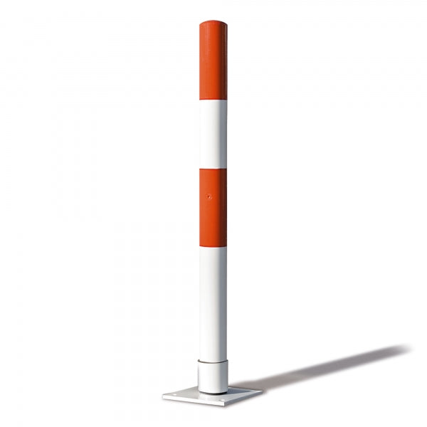TRAFFIC-LINE Self-Righting Barrier Post | Impact-Absorbing Steel Demarcation Bollard | Concrete In