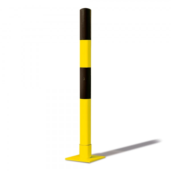 TRAFFIC-LINE Self-Righting Barrier Post | Impact-Absorbing Steel Demarcation Bollard | Surface Fix