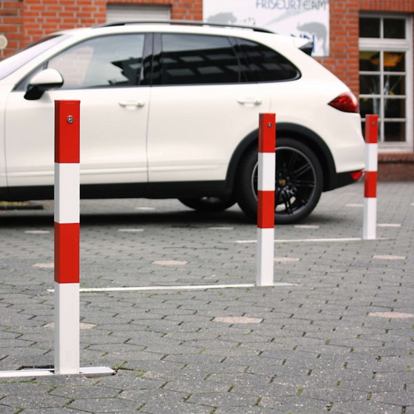 COMMANDER-PLUS Drop-Down Post | Flush-Fitting Steel Parking Barrier