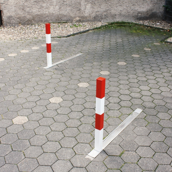 COMMANDER-PLUS Drop-Down Post | Flush-Fitting Steel Parking Barrier