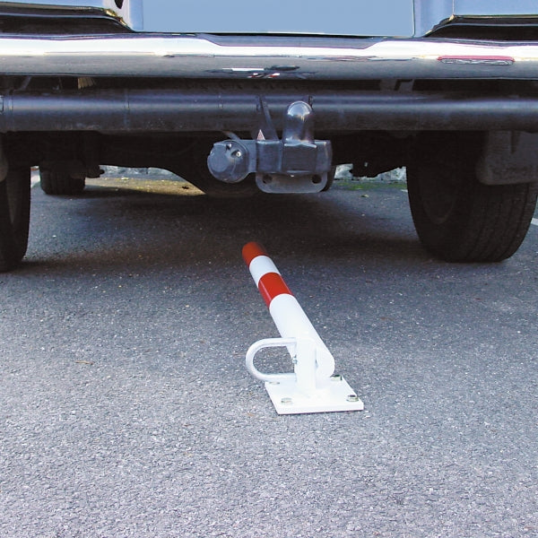 DEFENDER Drop-Down Post | Heavy-Duty Galvanised Parking Barrier | Concrete In
