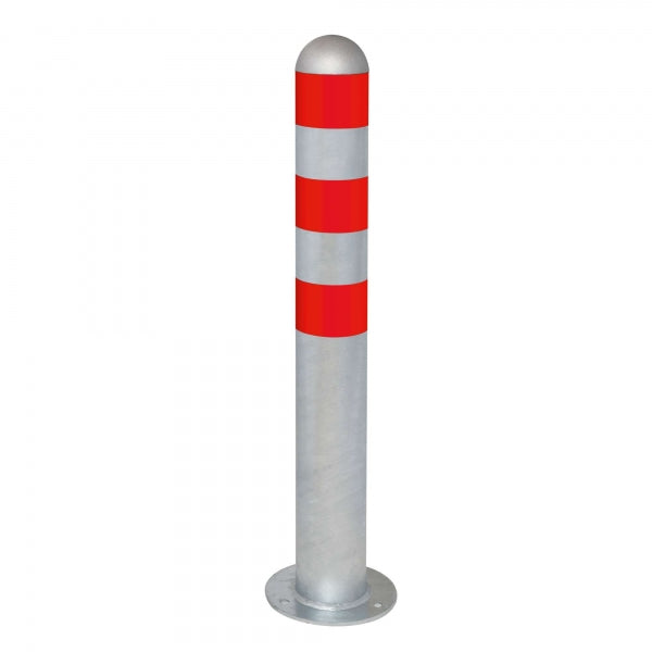TRAFFIC-LINE EV Charging Point Protection Bollards | High-Visibility Steel Safety Posts | Surface Fix