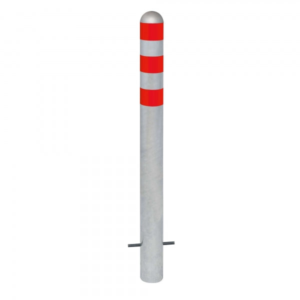 TRAFFIC-LINE EV Charging Point Protection Bollards | High-Visibility Steel Safety Posts | Concrete in