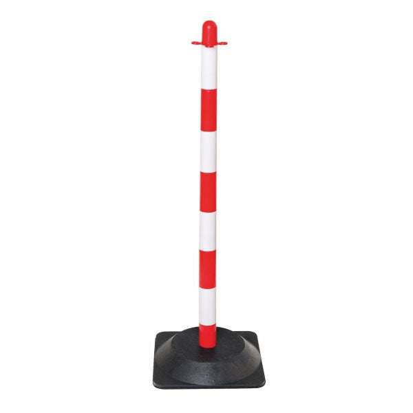 Guarda Chain Post - Hard Rubber Square Base - IndustraCare
