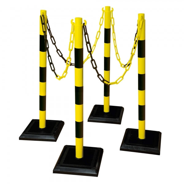 GUARDA-Plus Chain Post Set | Heavy-Duty Plastic Demarcation Kit