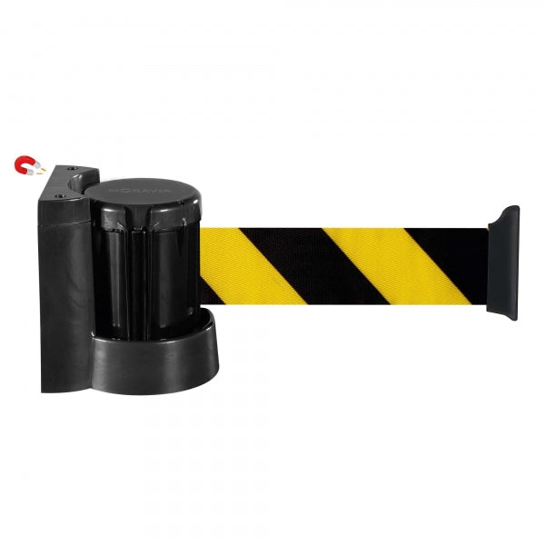 TRAFFIC-LINE Wall Mounted Magnetic Belt Cartridge | Retractable Access Control Barrier