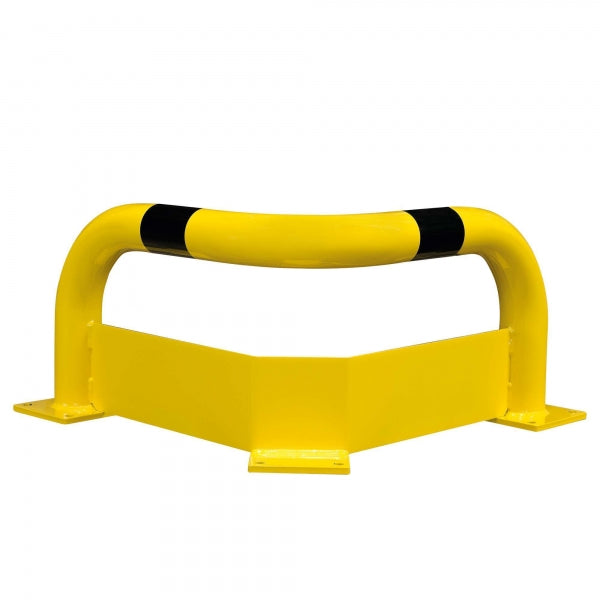 BLACK BULL Corner Protection Guard with Under-run Protection - Indoor Use | Steel Corner Impact Barrier