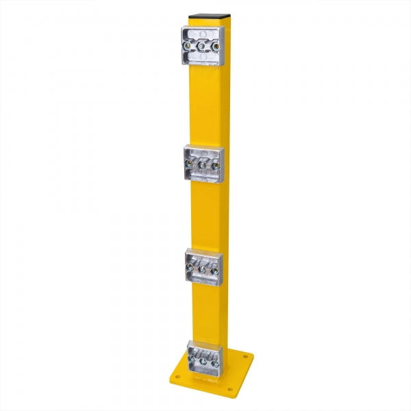 BLACK BULL Impact Guard Rails | Heavy-Duty Steel Modular Barrier System - XL Post Only