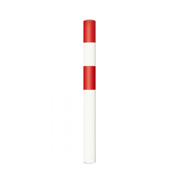 Black Bull Heavy Duty Bollard Red/White - Concrete In - Small