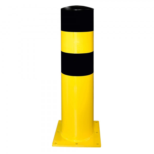 Black Bull Heavy Duty Bollard - Black/Yellow - Surface Fix - 3XL