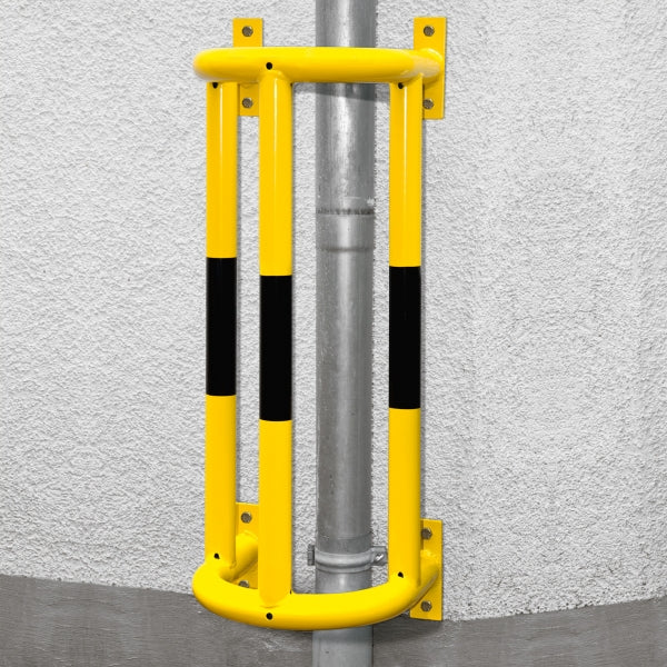 TRAFFIC-LINE Vertical Pipe Protectors Wall Mounted | Steel Pipe Protection Guards