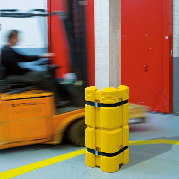TRAFFIC-LINE Adjustable Column Protectors 1,100H x 450W x 450Bmm | Polyethylene Impact Guards