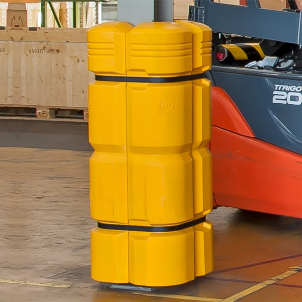 TRAFFIC-LINE Adjustable Column Protectors 1,100H x 450W x 450Bmm | Polyethylene Impact Guards
