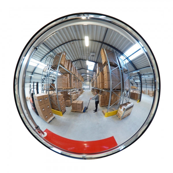 DETECTIVE Wall Mounted Panoramic Mirror | Shallow-Profile Acrylic Security Mirror