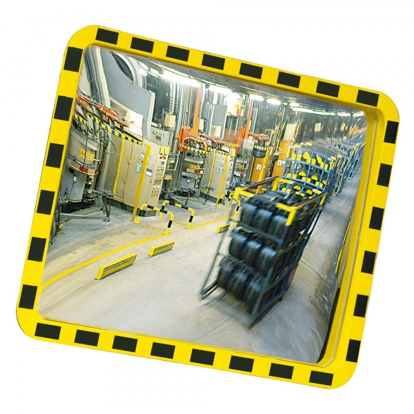 VIEW-MINDER Industrial Duty Rectangular Mirror | High-Visibility Acrylic Safety Mirror