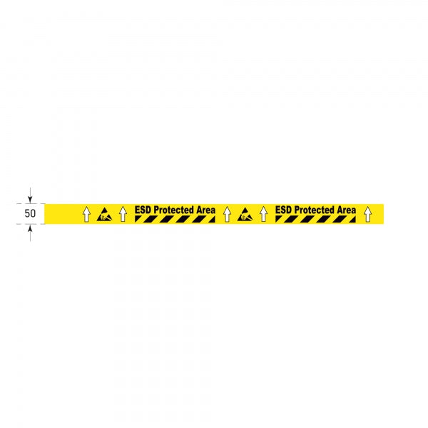 PROline Tape "ESD Protected Area" | 5-Metre Self-Adhesive Boundary Strip