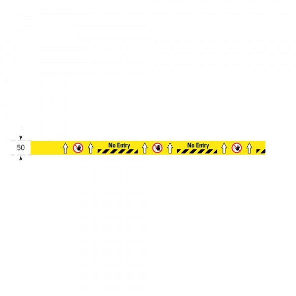 PROline Tape "No Entry" | 5-Metre Self-Adhesive Mandatory Strip
