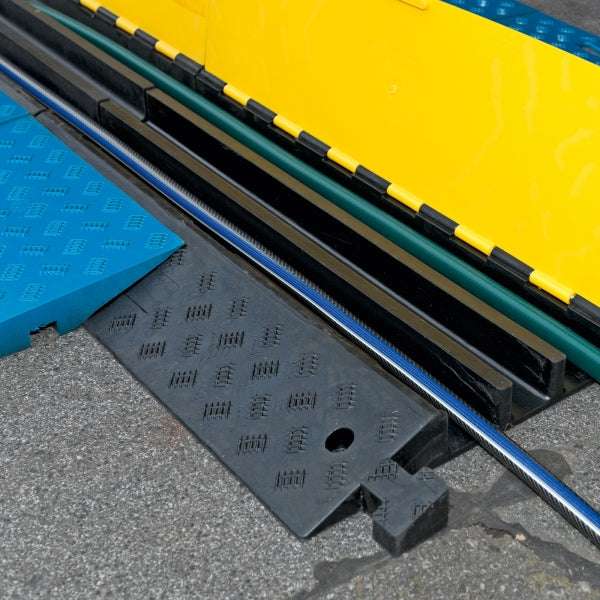 TRAFFIC-LINE Blue Wheelchair Access Ramps | For 3-Channel Cable Protectors