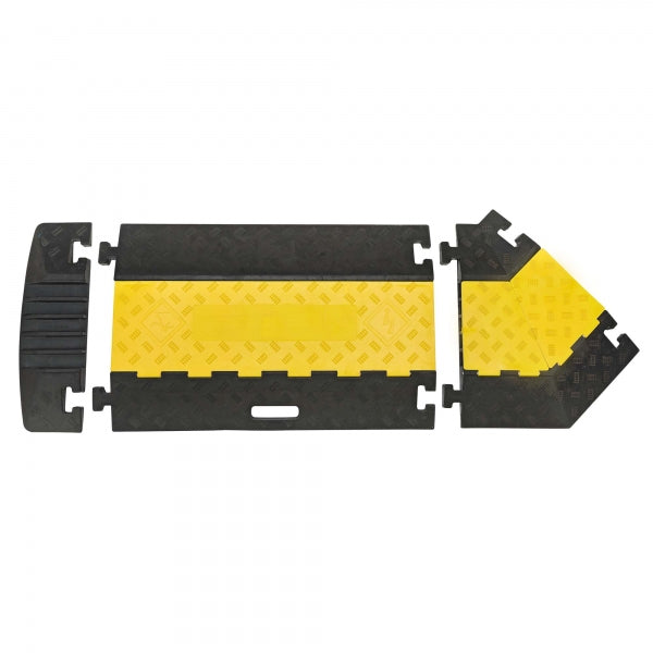 TRAFFIC-LINE Cable/Hose Protection Ramps – Medium | 5-Channel Hinged Cable Guard