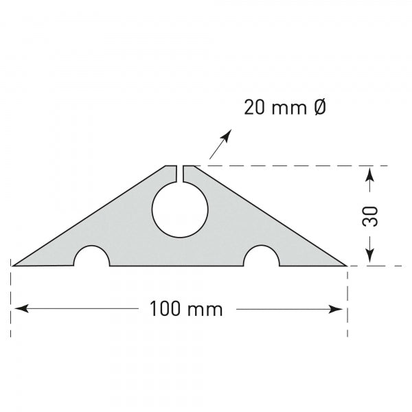 TRAFFIC-LINE Hose and Cable Protector 10m | Flexible Roll-Out Cable Guard