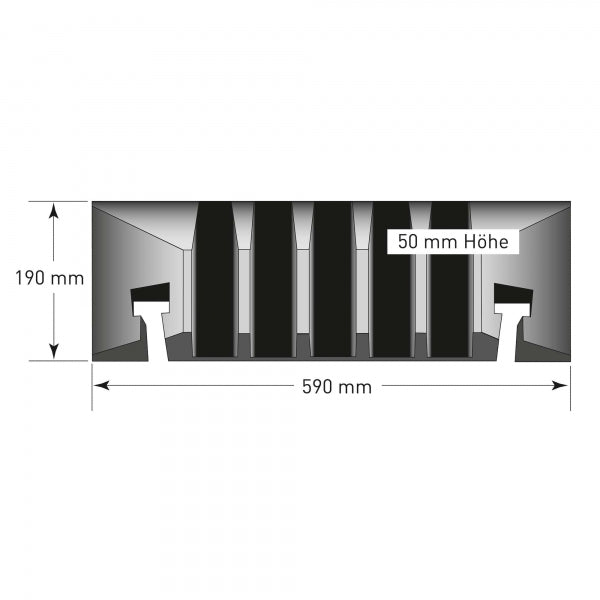 TRAFFIC-LINE Cable/Hose Protection Ramps – Medium | 5-Channel Hinged Cable Guard