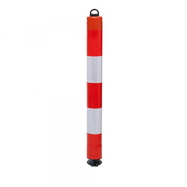 TRAFFIC-LINE Traffic Post with Chain Eyes | High-Visibility Barrier System