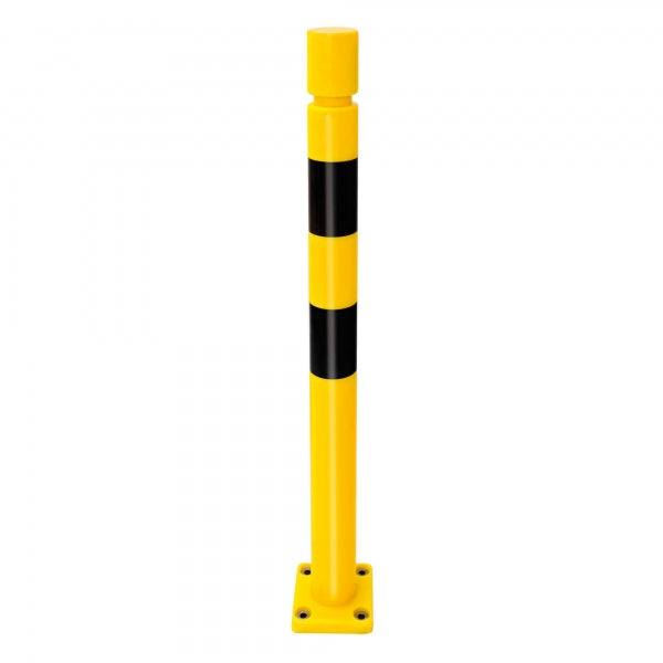 TRAFFIC-LINE Impact Protection Bollard - FLEX | Yielding TPU Safety Bollard - Black Yellow