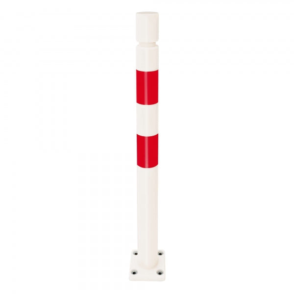 TRAFFIC-LINE Impact Protection Bollard - FLEX | Yielding TPU Safety Bollard - Red/White