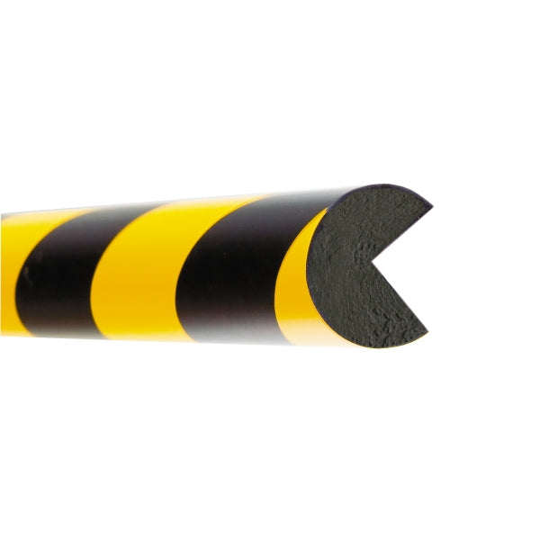 TRAFFIC-LINE Edge Protection - SEMI-CIRCULAR 40/40 - Magnetic - 1,000mm Long - Yellow/Black