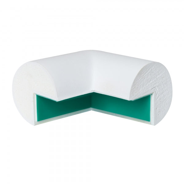 TRAFFIC-LINE External Corner Protection - SEMI-CIRCULAR - Self-Adhesive - White