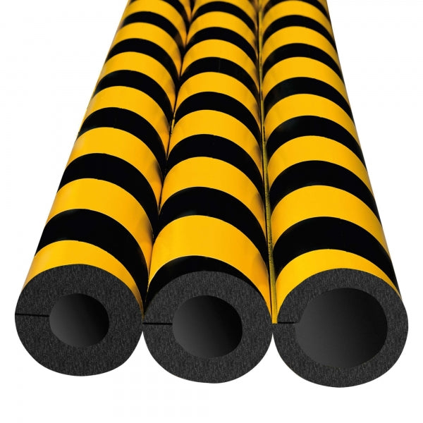 TRAFFIC-LINE Foam Pipe Protection Tube - 1000mm Long -  Yellow/Black