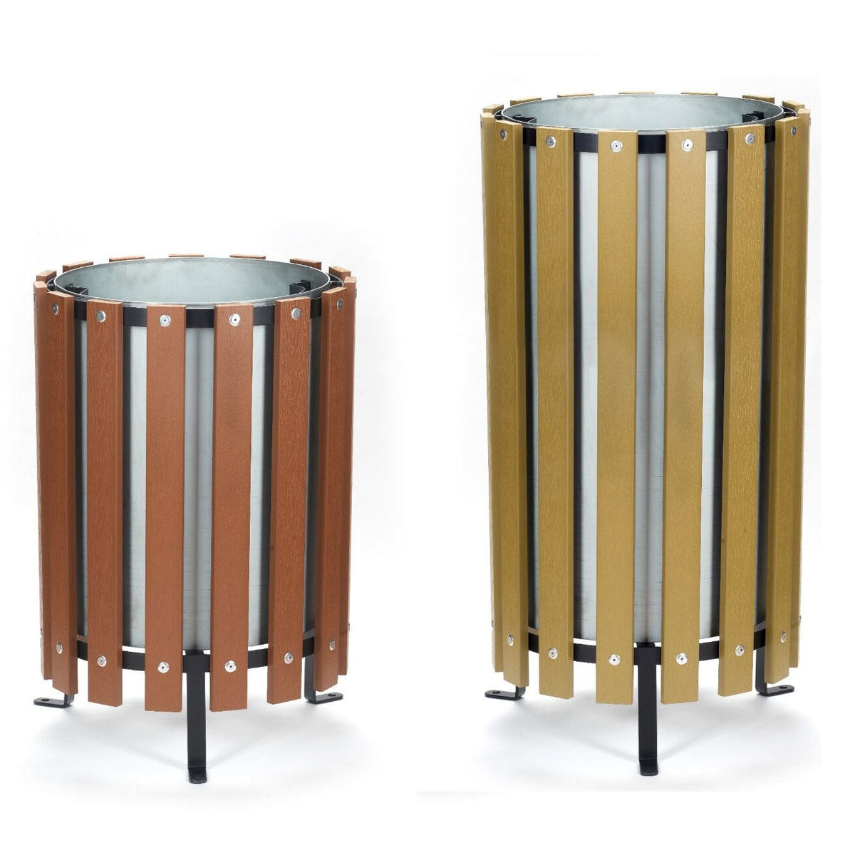 GPC Industries Circular Wood Effect Bin - IndustraCare