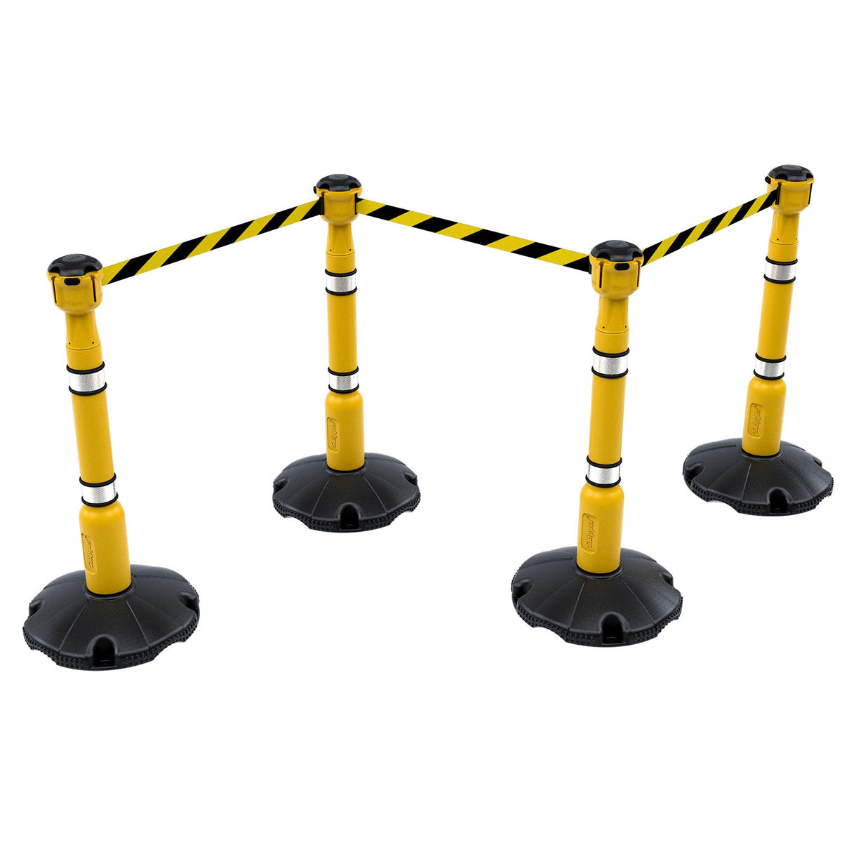 Skipper 27m Retractable Safety Post and Base Barrier Kit - IndustraCare