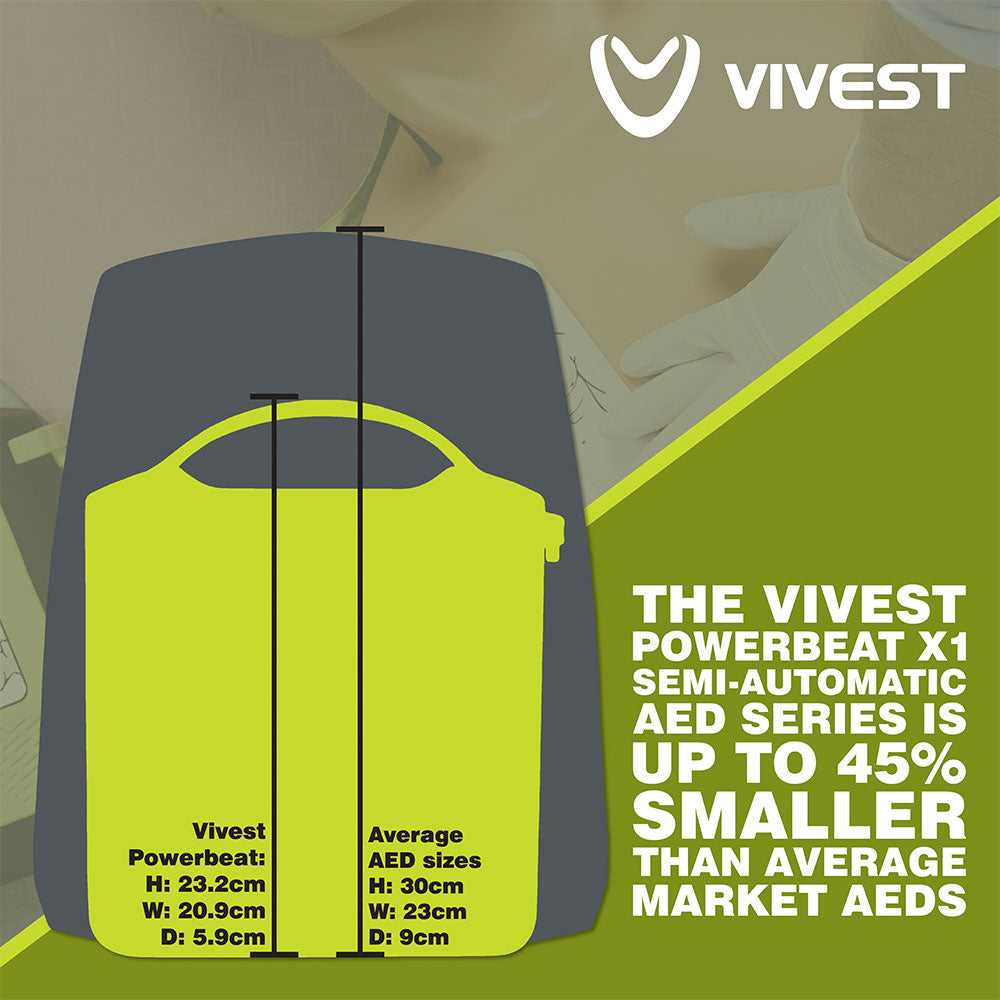 Vivest Power Beat X1 Semi-Automatic AED - IndustraCare