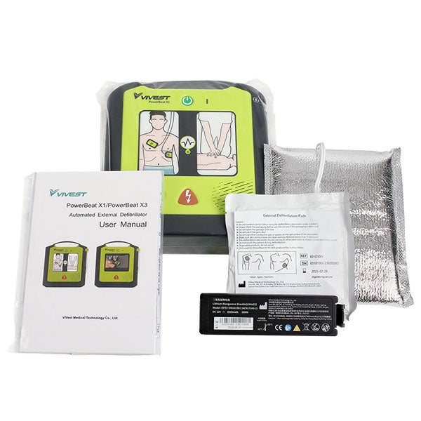 Vivest Power Beat X1 Semi-Automatic AED - IndustraCare