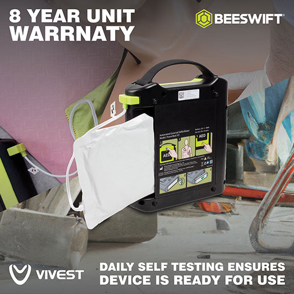 Vivest Power Beat X3 Semi-Automatic AED - IndustraCare