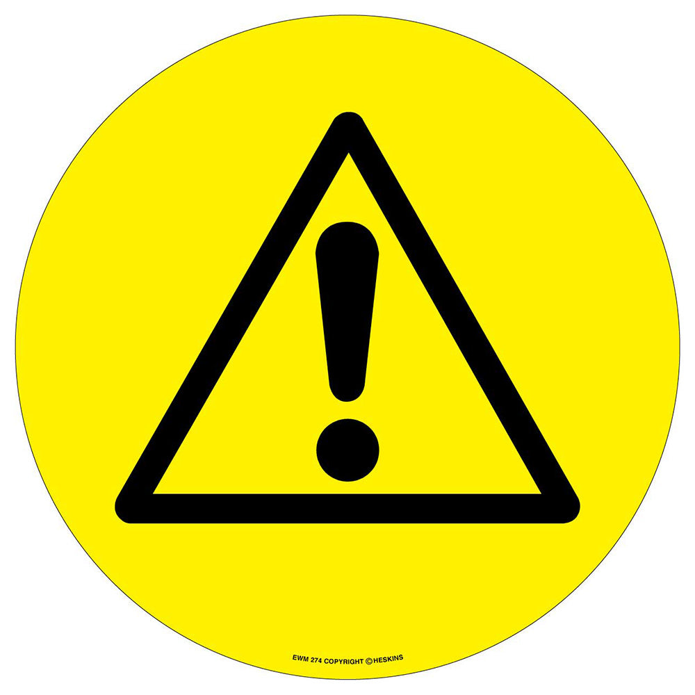 PROline Floor Sign: Black Triangle with '!' - IndustraCare