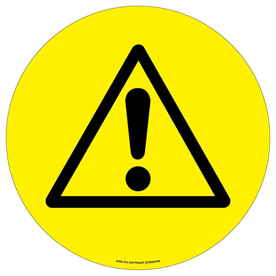 PROline Floor Sign: Black Triangle with '!' - IndustraCare