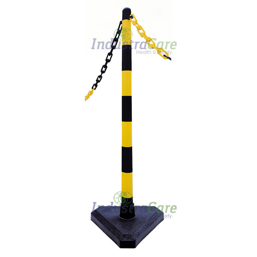 Guarda Chain Post - Concrete Filled Base - IndustraCare