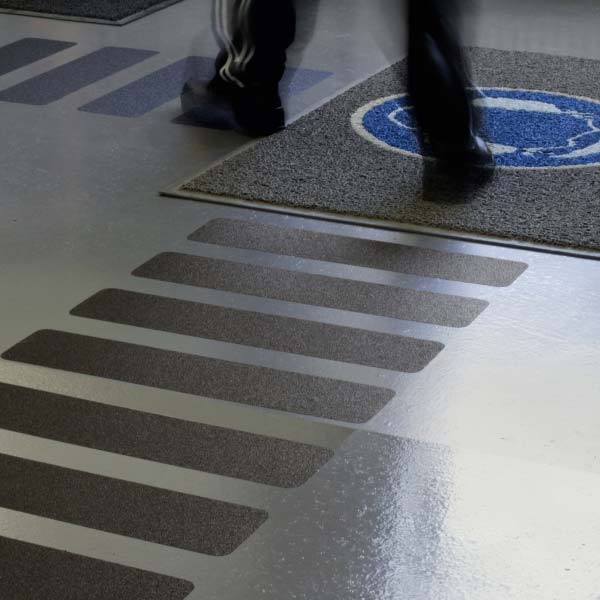 PROline Anti-Slip Self Adhesive Floor Covering Black 150mm x 610mm - Pack of 10 - IndustraCare